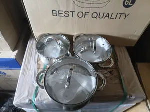 Edenberg 6PCS Cooking Pot Set – Premium Stainless Steel