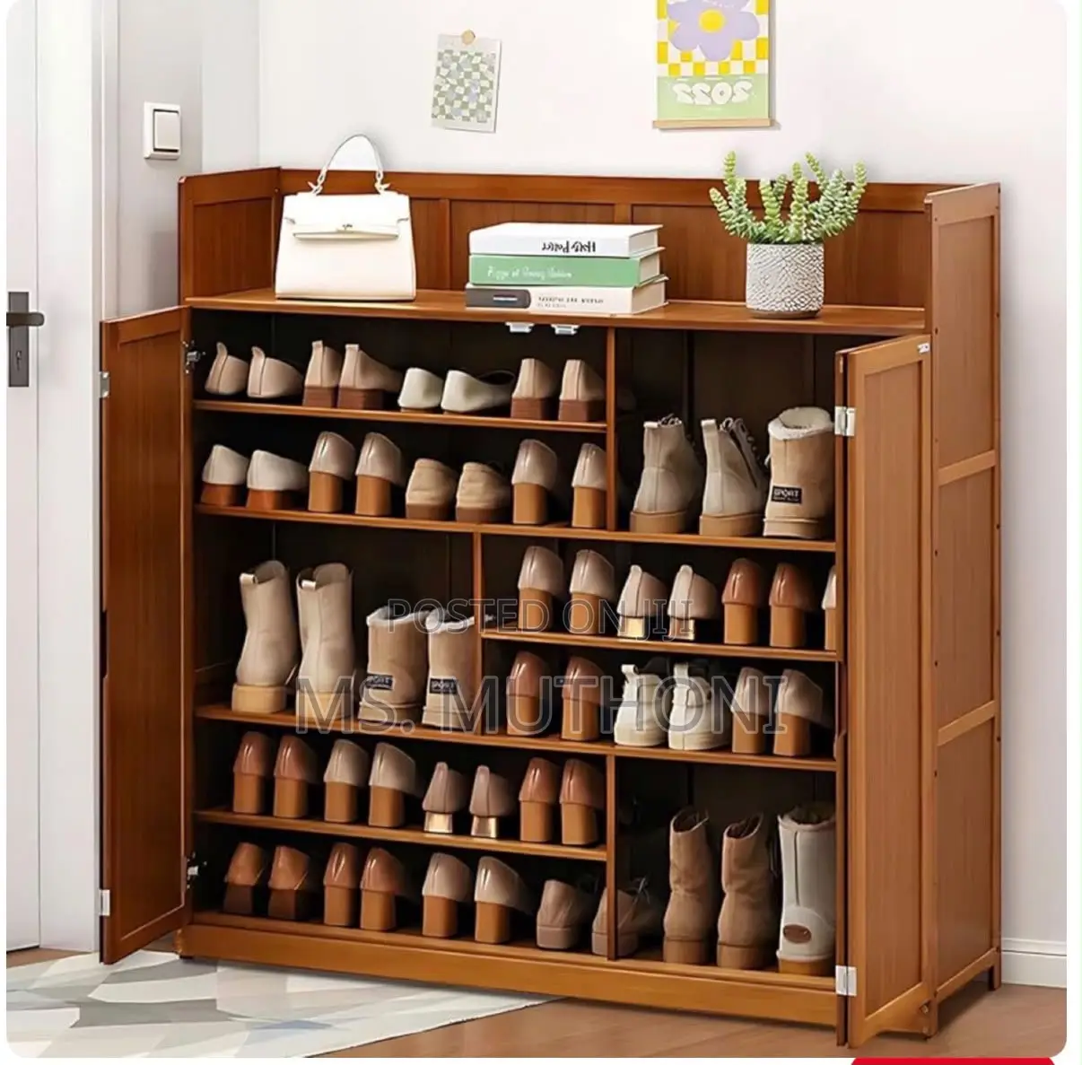 7-Layer Shoe Storage With Varied Shelf Heights