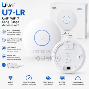 Ubiquiti U7-Lr – UniFi WiFi 7 Long-Range AP