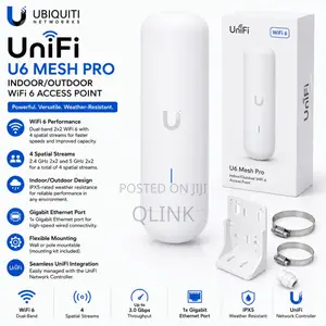 Ubiquiti U6 Mesh Pro Indoor/Outdoor WiFi 6 AP