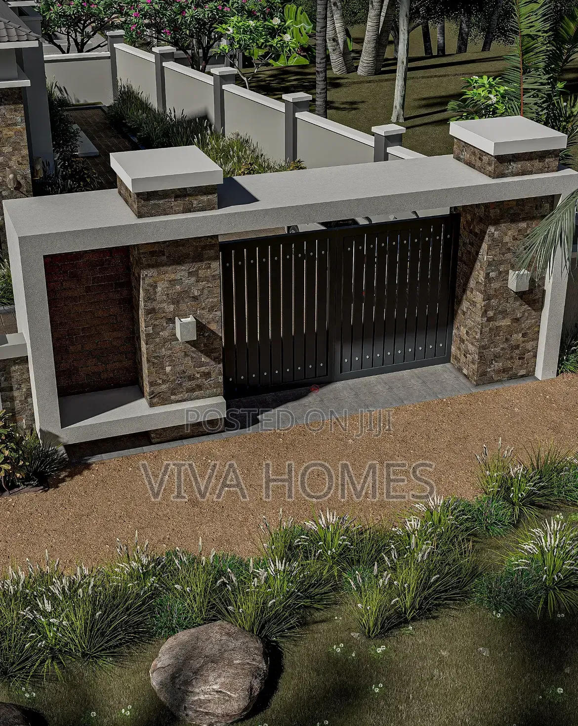Perimeter Wall and Gate Design