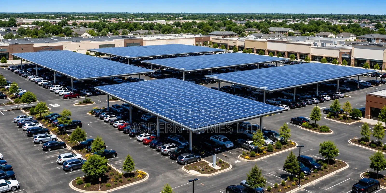 Solar Car Shade Structures - Generate Power While Protecting Vehicles