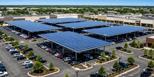 Solar Car Shade Structures - Generate Power While Protecting Vehicles