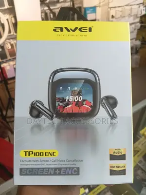 AWEI TP100 ENC Wireless Bluetooth 5.4 Earphones With ENC.