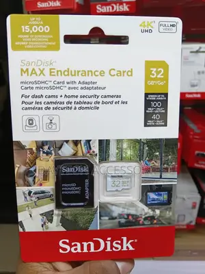 This Is a SanDisk MAX Endurance 32GB microSDHC Card.