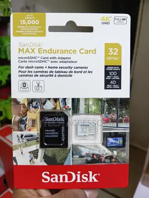SanDisk Max High Endurance microSDHC 32GB + SD Adapter – For Dash Cams