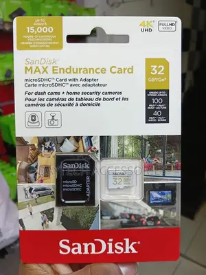 SanDisk Max High Endurance microSDHC 32GB + SD Adapter – For Dash Cams