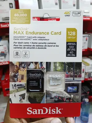 SanDisk Max Endurance MicroSDXC Card -128gb - Class 10