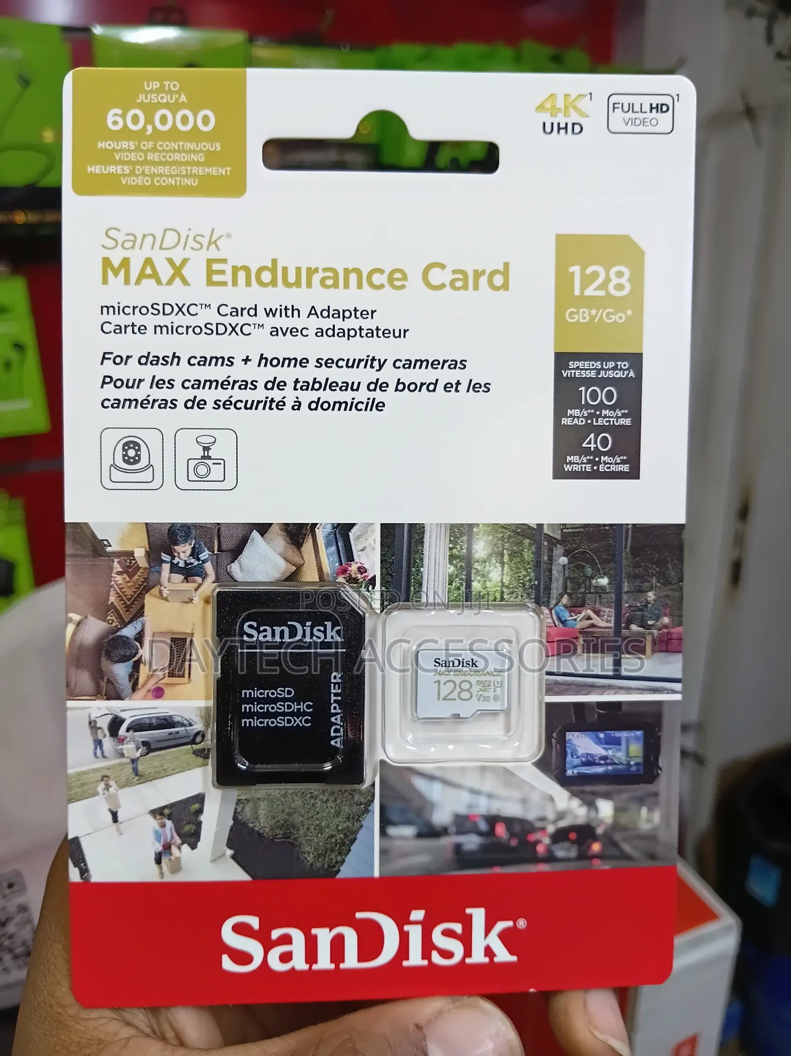 SanDisk 128GB MAX ENDURANCE UHS-I microSDXC MemoryCard With SD Adapter