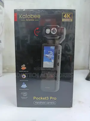 Kalobee Pocket 3 Pro Ultra HD Camera With 180° Adjustable Gimbal.