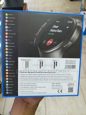 HainoTeko-32 Waterproof Smartwatch With Curved AMOLED Display.