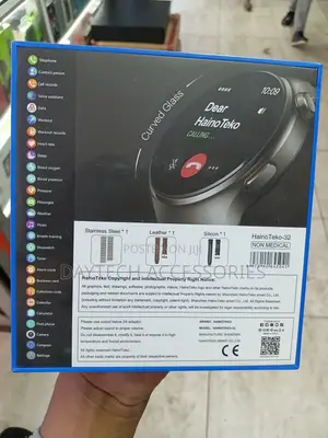HainoTeko-32 Waterproof Smartwatch With Curved AMOLED Display.