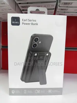 WIWU Wi-P061 Earl Series Magnetic Wireless 10,000mAh Power Bank.