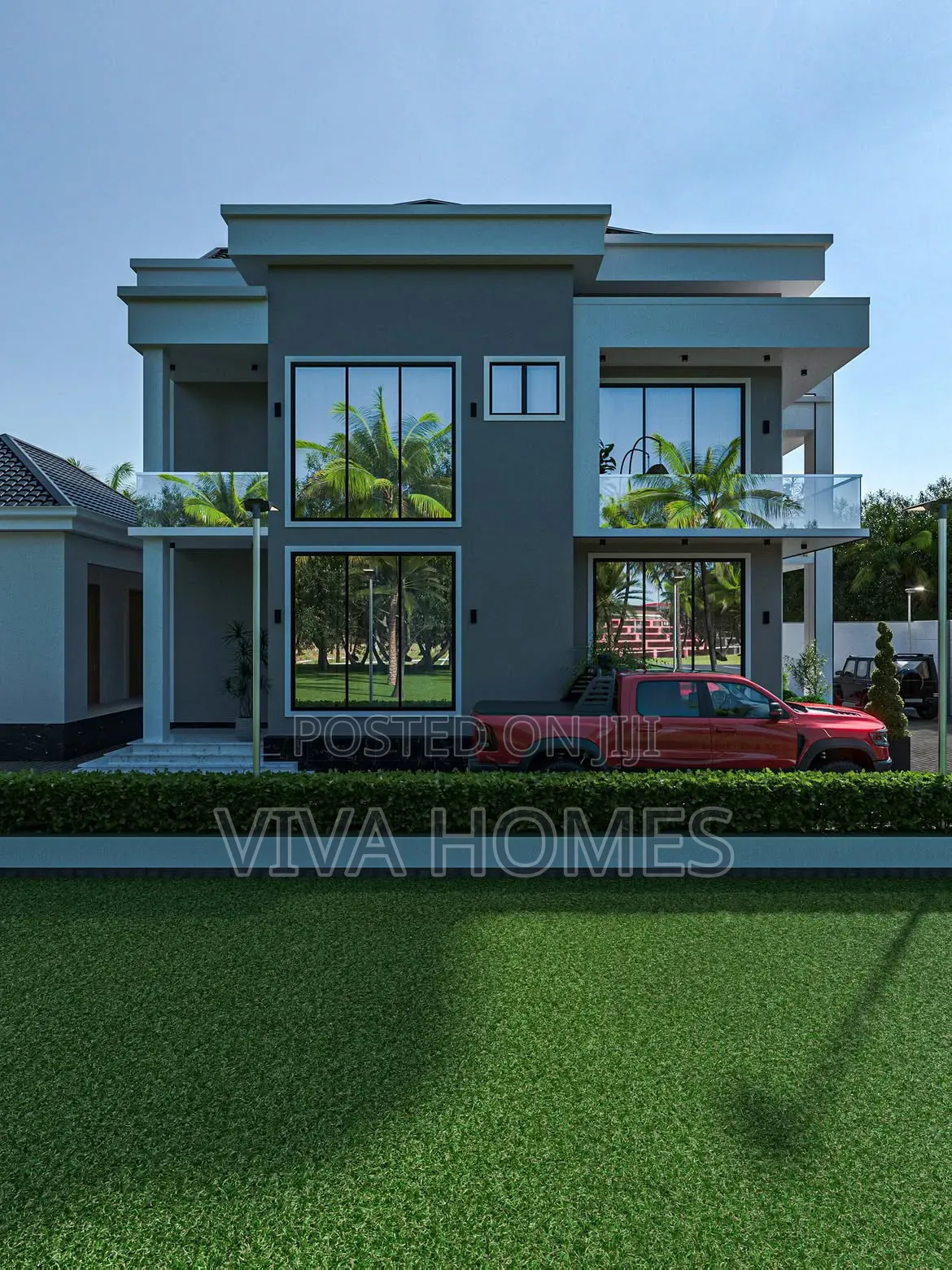 Modern 4-Bedroom House Design Is Thoughtfully Planned.