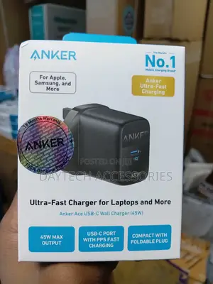 Anker 313 Charger (Ace, 45W) USB-C Super Fast Charger