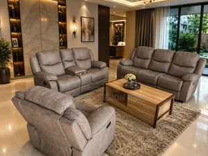 Six-Seater Recliner Imported Brown Sofa