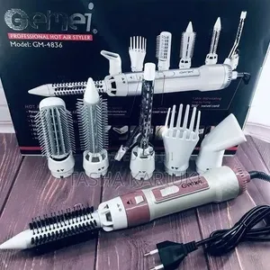 7-in-1 Hair Dryer, Curler Straightener by Gemei