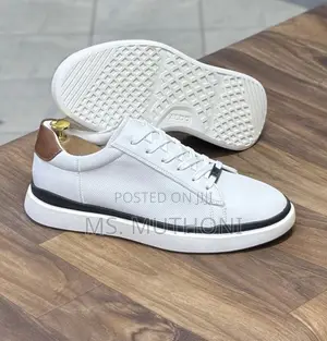 Clean White ALDO Casual Leather Sneakers Size 40-46