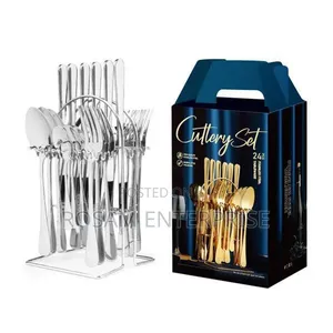 24PC Cutlery Set Silver