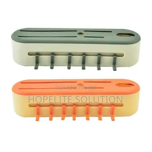 6 Slot Knives Organizer With 6 Extra Hooks