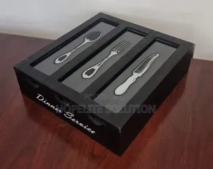 26x24x7cm Dinner Service 3 Compartment Cutlery Box Organizer