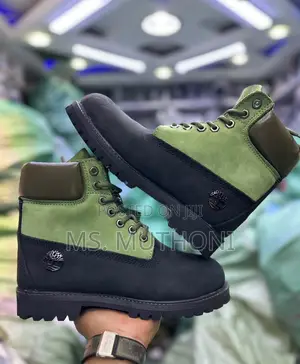 Two-Tone Nubuck Leather Upper Timberland Boots Size 39-45