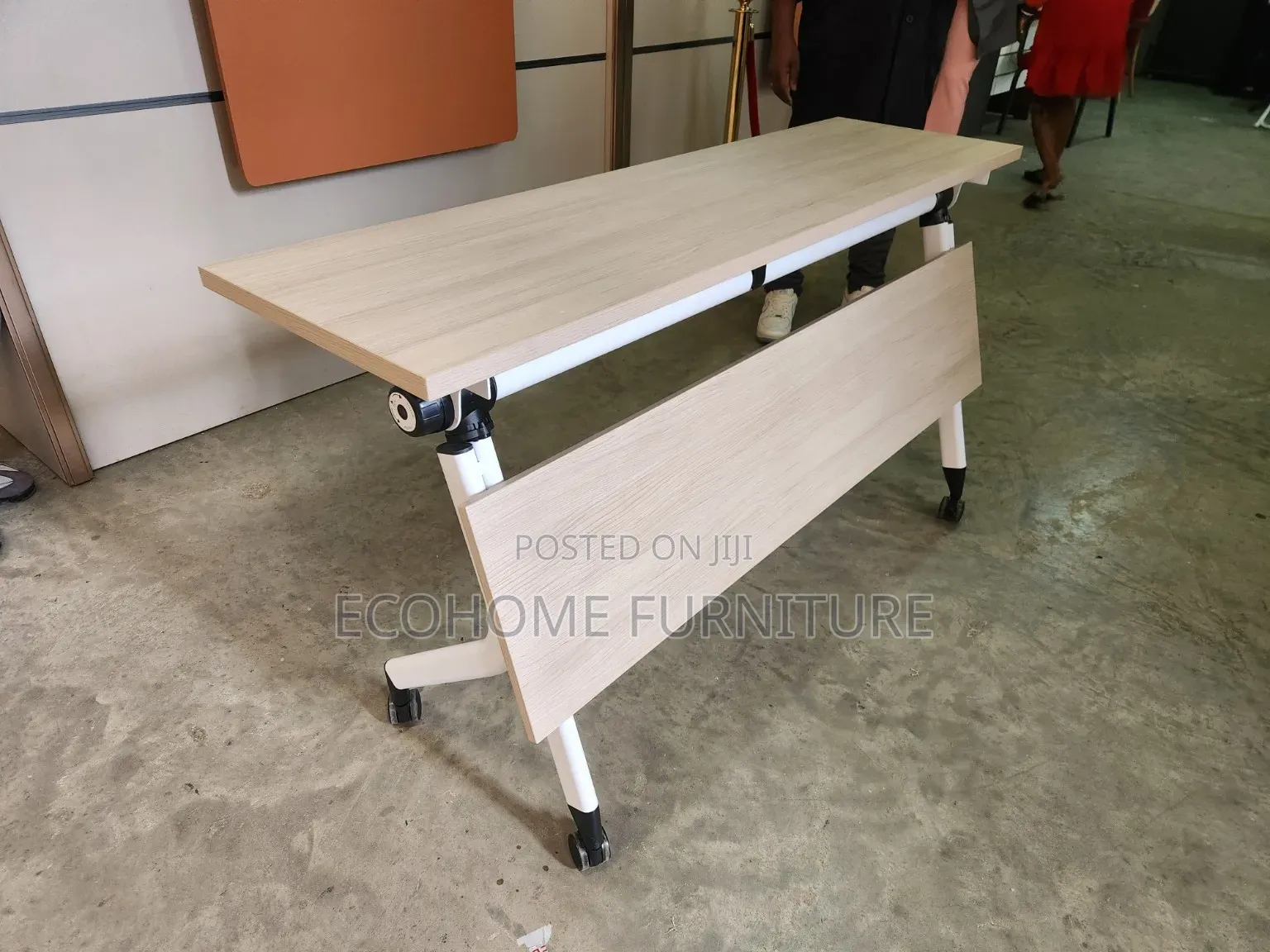 Modern Folding Training Table With Modesty Panel
