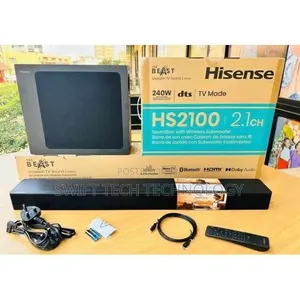 Hisense Soundbar 240 Watts 2.1 Channel HS2100 (2YRs WRTY