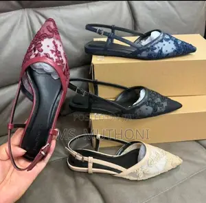 Ladies Floral Lace Embroidery and a Chic Pointed-Toe Flat Shoes