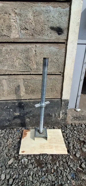Adjustable Scaffolding Base Jack – Durable Steel U-Head