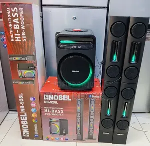 Nobel NB-928L Hi-Fi Tall Boy Bluetooth Subwoofer System – USB, SD, FM
