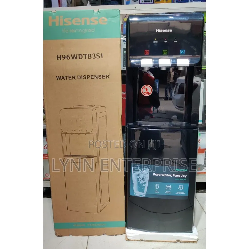 Hisense Dispenser Black 3TAPS Top Loading