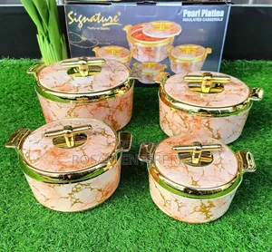 Hot Pot Set of 4 PC Pearl Platina