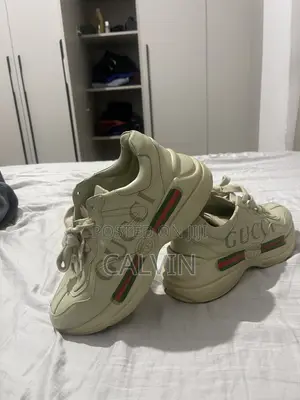 GUCCI, Rhyton Logo-Print Sneakers