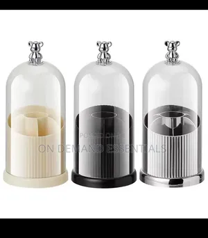*Desktop Makeup Brush Storage Bucket Cup Holder With Lid