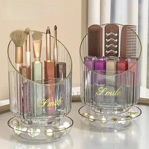 Rotating Makeup Brush Bucket Storage Box