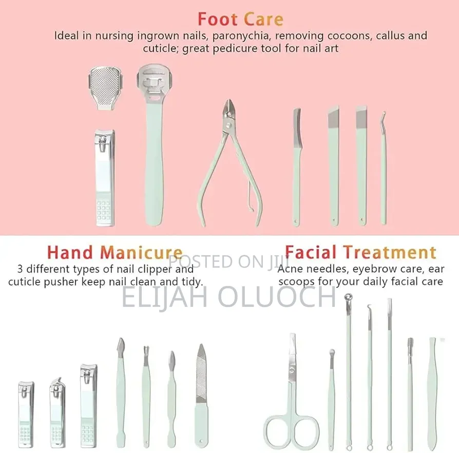 22pcs Grooming Manicure Nail Care Set*