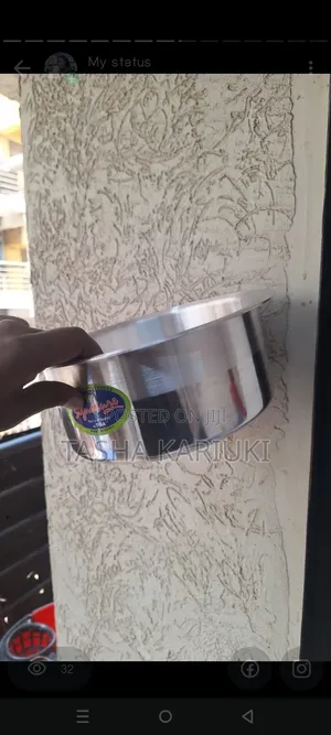Aluminium 8 PCS Sufuria No Lids*