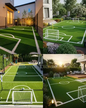 Artificial Green Grass Carpets for Backyard Football Courts