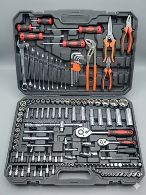 142Pcs Premium Chrome Vanadium Socket Ratchet Wrench Set