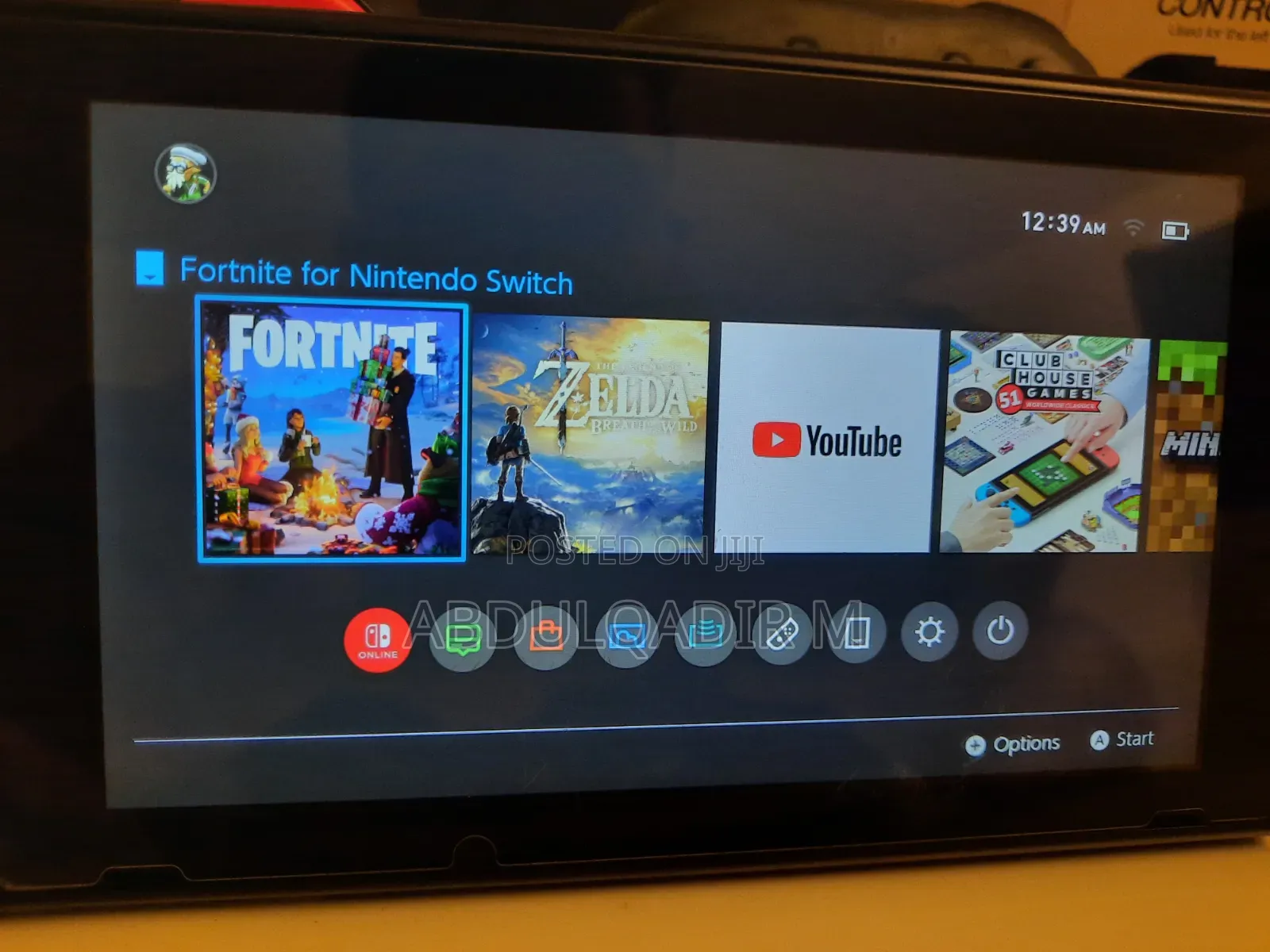 Nintendo Switch With Games and Controllers