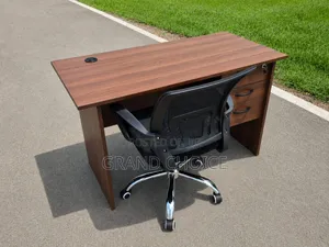 120cm Office Desk With Lockable Drawers Mesh Chair/Office Workstation