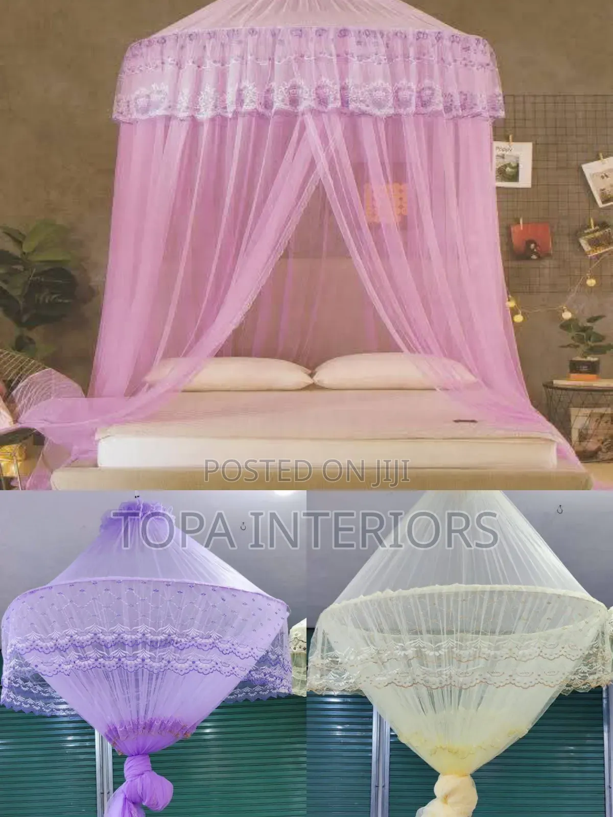 Big Bed 6x6 Circular Ring Mosquito Net With a Ceiling Hook