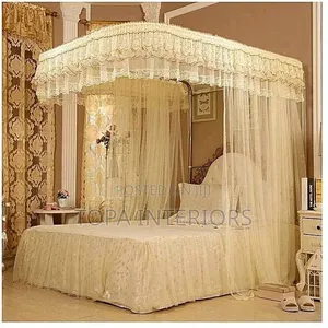 Floating Rail Meshed Bed Curtain Mosquito Nets
