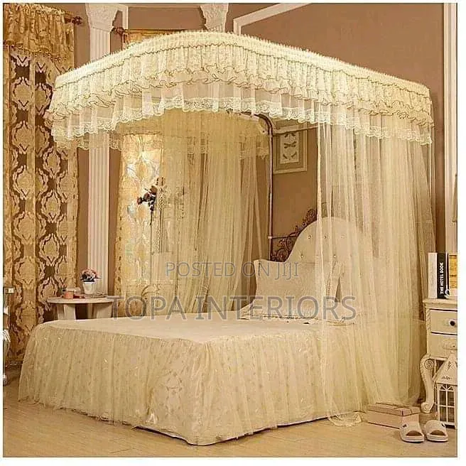Floating Rail Meshed Bed Curtain Mosquito Nets