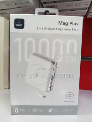 This Is a WiWU Mag Plus XF17 10000mAh 3-in-1 Wireless Power Bank