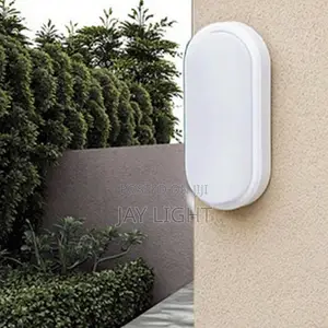 Waterproof Outdoor LED Wall Lamp 18W White Light Oval Body