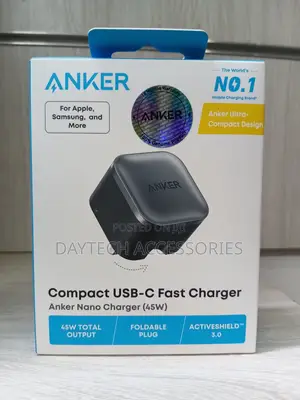 Anker Nano USB-C Charger (45W) – A2692K11 – Black