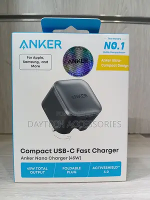 Anker Nano Charger 45W USB-C Foldable Plug Adapter.
