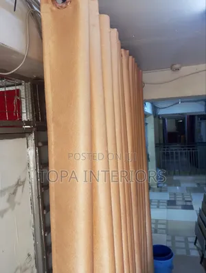 Gold Curtains for Elegant Living Room